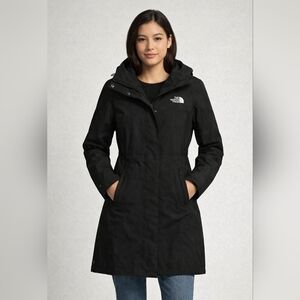The North Face HyVent Hooded Rain Jacket Womens XS Black